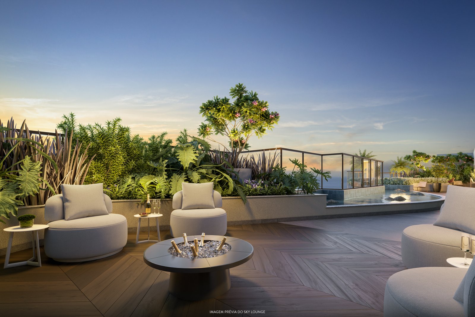 Lounge Champanheira Living Barra